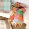 Knitted scarf Thickened warm scarf Women's winter high-end warm scarf Scarf Shawl