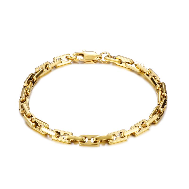 KALEN 5mm 4 Color Geometry Link Chain Bracelet & Necklace Jewelry Set Men Women Stainless Steel 304 Fashion New In Accessories
