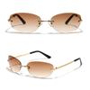 2022 Fashion Goggles Rimless 2000'S Punk Sunglasses Y2K Sunglasses Sun Glasses Wrap Around