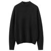 Women's High Neck Solid Color Cashmere Loose Pullover - Long Sleeve Casual Autumn/Winter Knit Sweater