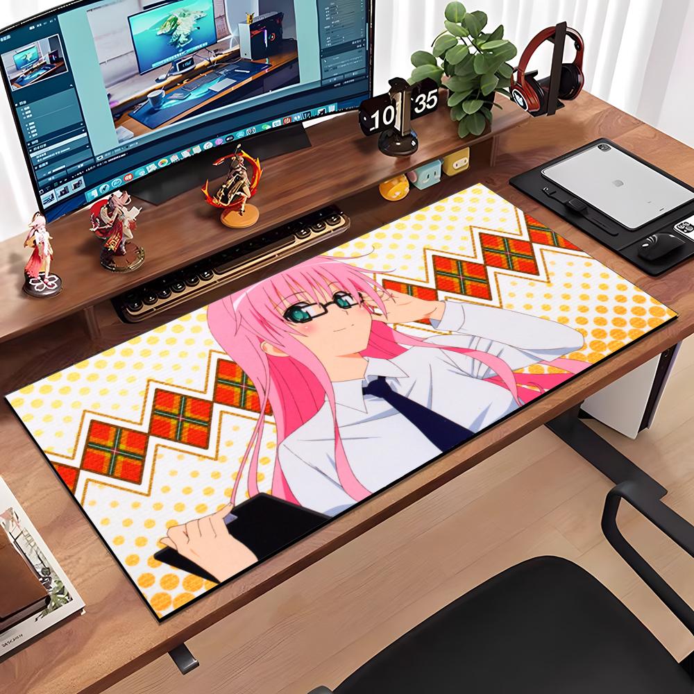 To Love-Ru Mouse Pad Large Anti-Slip Rubber Gaming MousePad Durable Desk Pad Thick Seam Edge Suitable For Office And Gaming