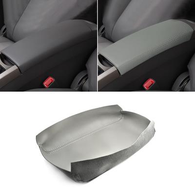 Para Toyota Prius 2004 2005 2006 2007 2008 tapa de consola central de cuero de microfibra cubierta de caja de reposabrazos embellecedora