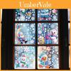 Christmas Snowflake Snowman Window Clings With Static Electricity For Holiday Decor