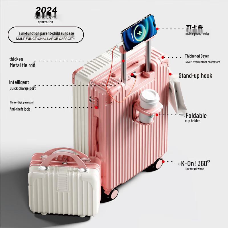 Maifa Retro ABSPC Hardside Luggage Set 20 inch