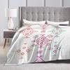 Kabylisch-Amazigh Motiv Geometrie Berberdecke Weiche Warme Flanell Überwurfdecke Bettwäsche für Bett Wohnzimmer Picknick Reise Zuhause Sofa