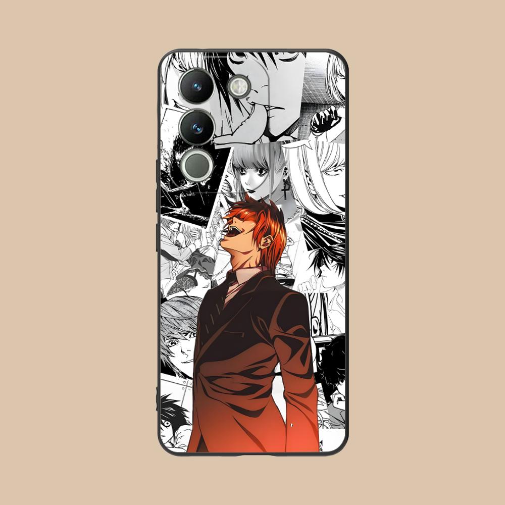 Death Note Kira Light Mobile Phone Case for VIVO Y77 76 75 74 73 72 58 56 55 51 50 38 36 Y19 Y18 Y03 Y01 5G Printing Cover