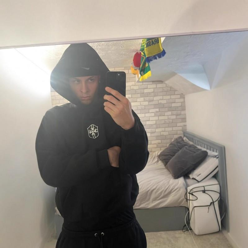 Mens Oversized Hooded Sweatshirt Set With Embroidery Graphic Print Loose Fit Long Sleeve Streetwear Daily Wear