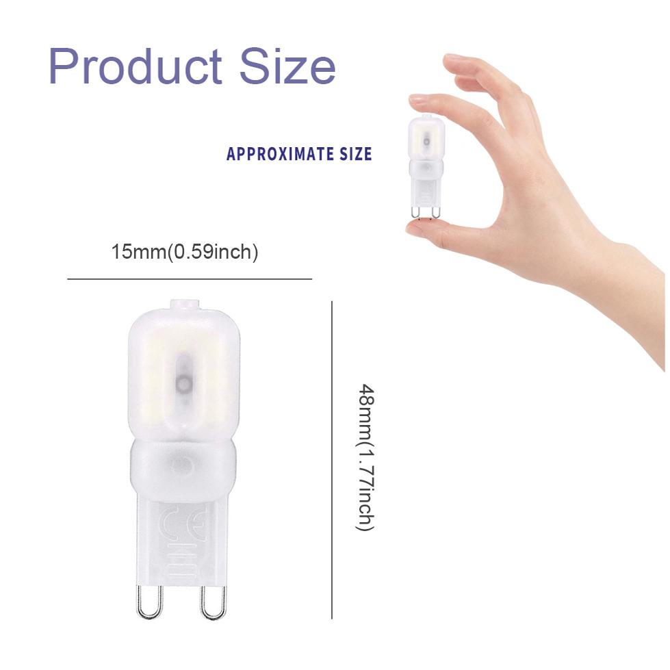 G9 LED Bulb 3W SMD2835 220V, Warm White / Cold White Non-dimmable, Flicker-Free for Crystal Chandelier, Direct Replace 30W Halogen Lamp Home Lighting