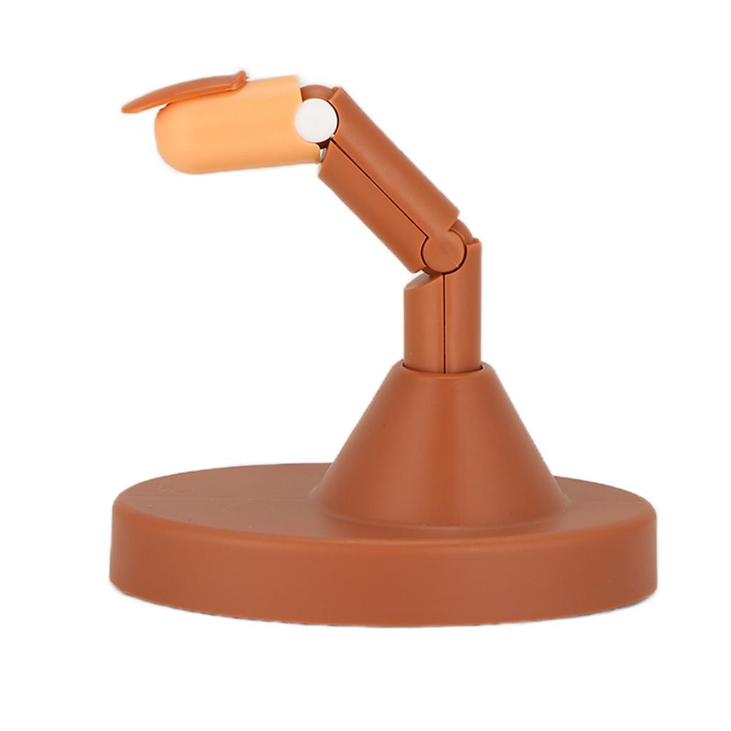 Nail Art Training Practice Finger Bendable Joints False Nail Tips Finger Mannequin with Base