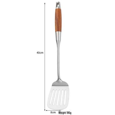 ZISIZ Ensemble d'ustensiles de cuisine en acier inoxydable 316L avec manches en palissandre