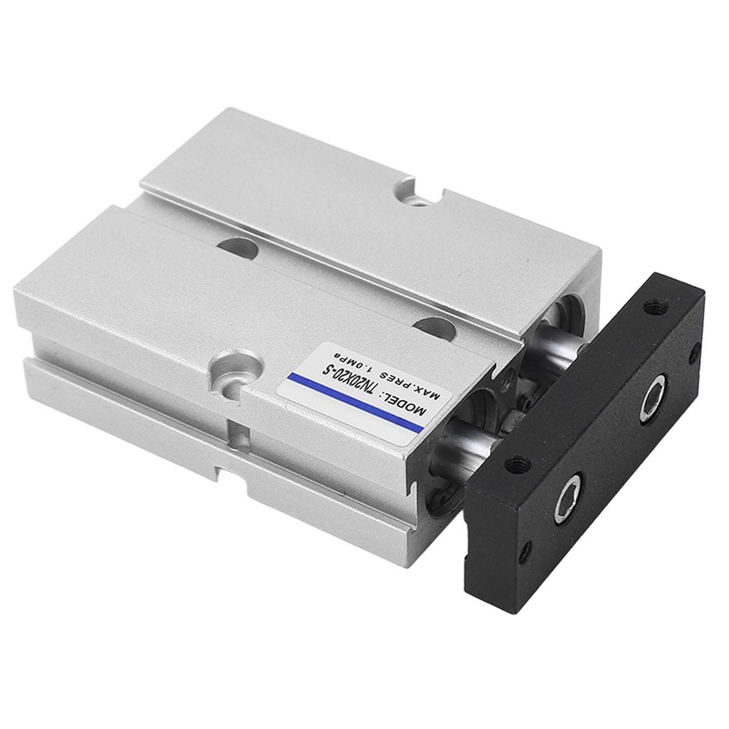 Dual Action Pneumatic Cylinder Aluminum Alloy Double Rod Double Shaft Air Cylinder 20mm Bore 20mm