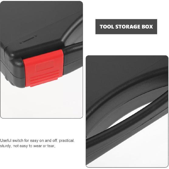 Small Plastic Tool Box, Hard Carrying Case for Tools, Lightweight Drop-Resistant Toolbox with Lock Design for Secure Storage, Portable Maintenance