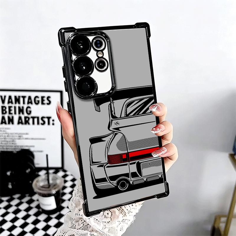 Super Sports Car Simple Desgin Soft Phone Case For Samsung Galaxy S26 Ultra S25 Edge S24 FE S23 Plus S22 S21 + S20 Plating Anti-