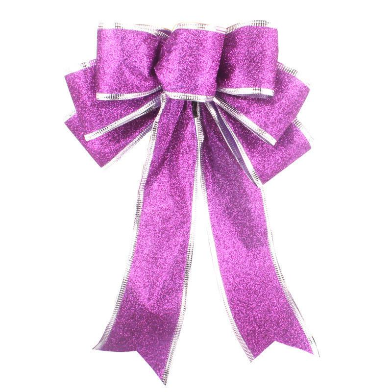 Christmas Stunning 20cm Bow Decorative Ornaments In Elegant Colors Perfect For Festive Cheer
