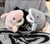 Stuffed Plush Animal Toys Gray Shark Hand Finger Story Puppet Cute Dolls Educational Baby Toys Simulated Shark Children Gift