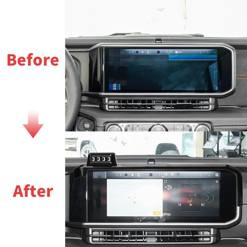 for Jeep Wrangler 2024 2025 Car Phone Holder Screen Fixed Navigation Bracket Base Wireless Charging