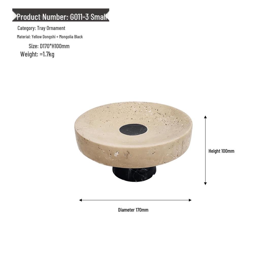 Wabi-Sabi Minimalist Marble Tray: Office, Living Room, Coffee Table, Restaurant Storage, Fruit Plate, Home Decor