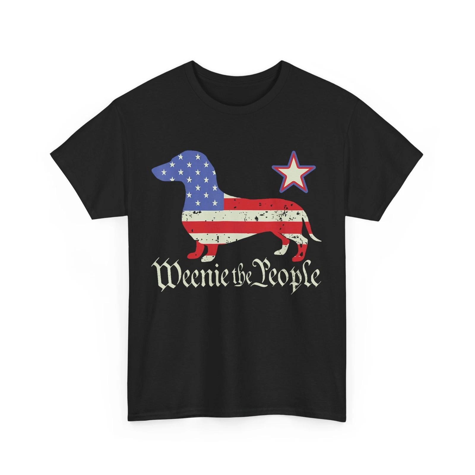 American 4th Of July Dachshund Lover Shirt Weenie The People T shirt XL