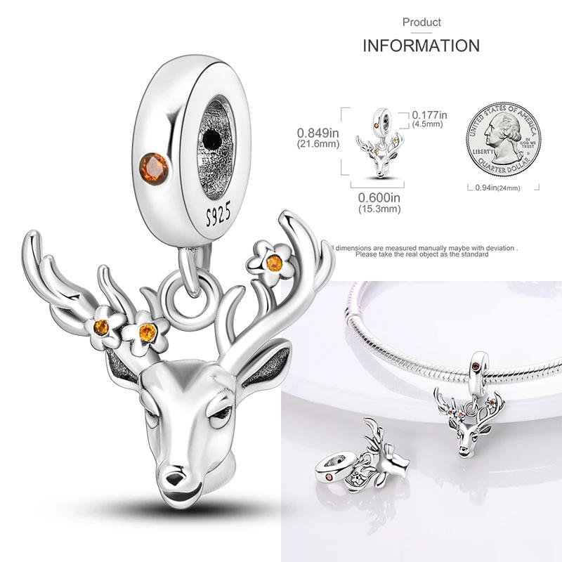 Copper Christmas Halloween Pumpkin Pendant Charms Beads Fit Original Bracelet Necklace For Women Diy