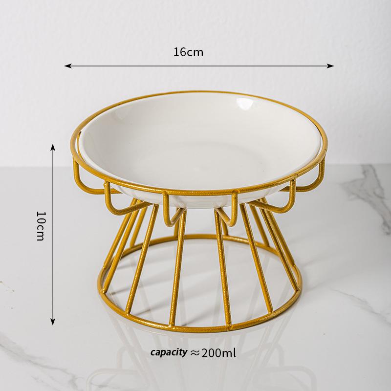 Keramická zvýšená miska pro mazlíčky Jídlo Voda Pamlsky Pro Kočky A Psa Kočičí Stojanová Miska Psí Potřeby Venkovní Krmení Pítka Příslušenství