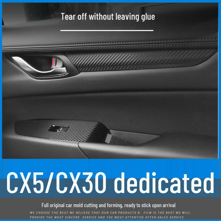 Mazda CX5/CX30 (17-21) Interior Carbon Fiber Sticker - Damage-Free Replacement