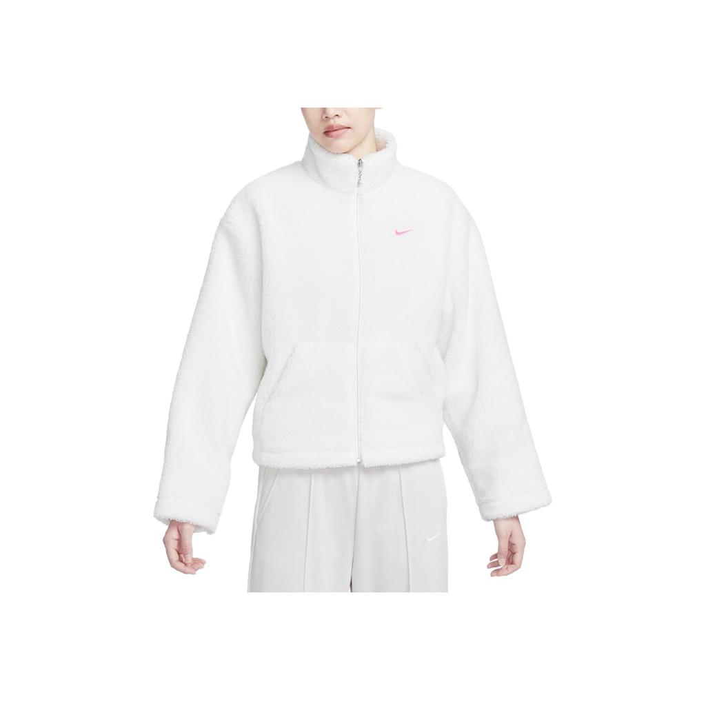 New Nike Velvet feel Coat Women's Sail White FV4009-133