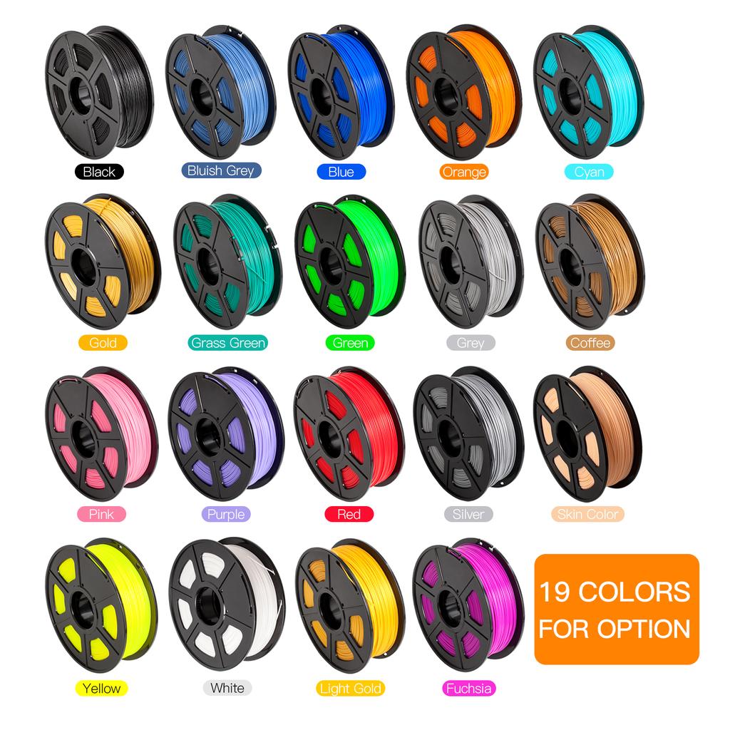 SUNLU PLA 3D Printer Filament 1.75mm Dimensional Accuracy 0.02mm 1kg 2.2lbs Spool Blue