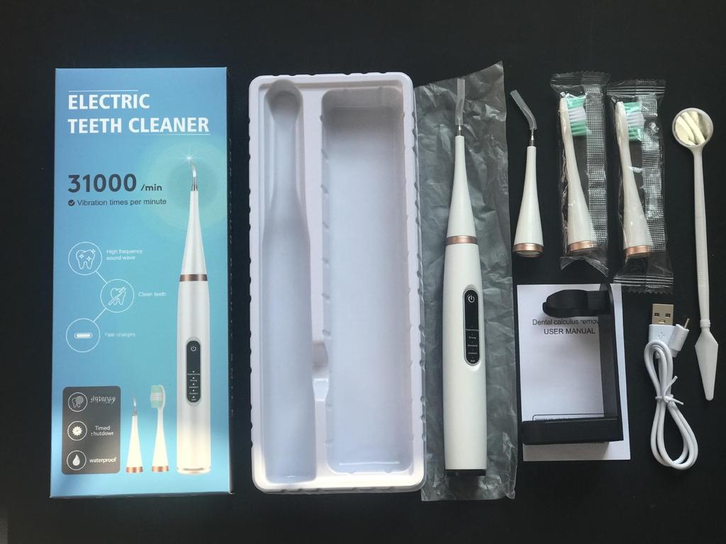 Ensemble de brosses à dents électriques à 5 vitesses: Vibration haute fréquence pour éliminer le tartre, la plaque dentaire et les taches - Outil de blanchiment