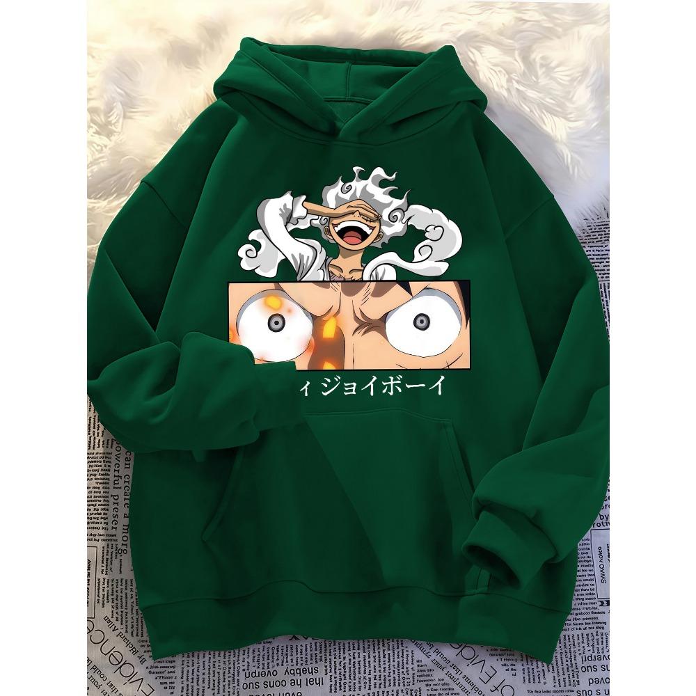Women's Anime Character Print Hoodie Sweatshirt Comfortable for Autumn Winter Casual Wear and Manga Fans Style Clothing