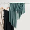 Cotton and linen scarf, fashion, literary style, solid color, linen scarf, women's air-conditioned room, shawl, and sunscreen silk scarf outside.
