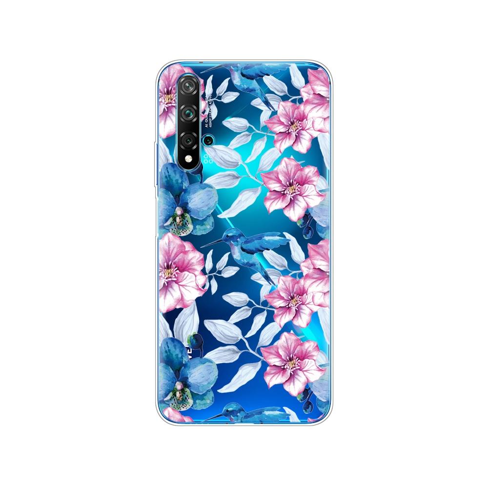 Dla Huawei Nova 5T Case miękka TPU tylna silikonowa obudowa telefonu dla Nova5T 5 T YAL-L21 6.26 ''fundas coque zderzak