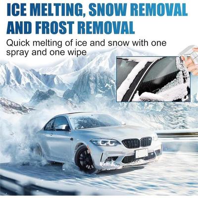 Pare-brise de voiture Spray de dégivrage rapide pour la glace et la neige Spray dégivrant pour voiture 300 ml Dégivrant pour pare-brise avant Tuyaux d'échappement