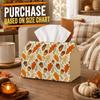 1pc Classic Fall Autumn Tissue Box,Oak Leaf Acorn Foliage High-Quality,Waterproof,Durable,Lightweight,Foldable Storage,Ideal for Living Room and Dinin