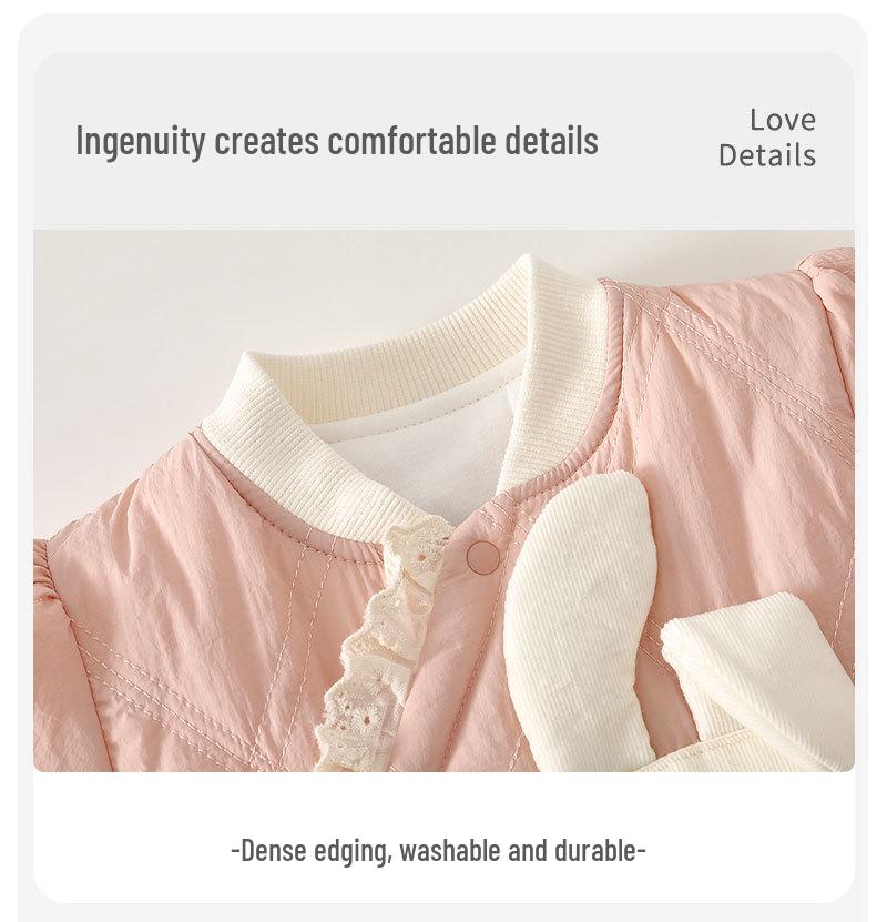 Super Cute Thickened Cotton Winter Romper - Warm Baby Crawling Suit & Newborn Onesie