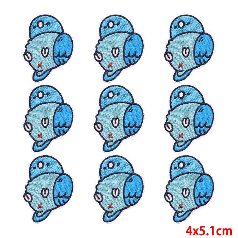 10 Pcs/lot Wholesale Embroidery Patch Iron On Patches For Clothing Patches On Clothes Jackets Decor Applique Sew Supplies