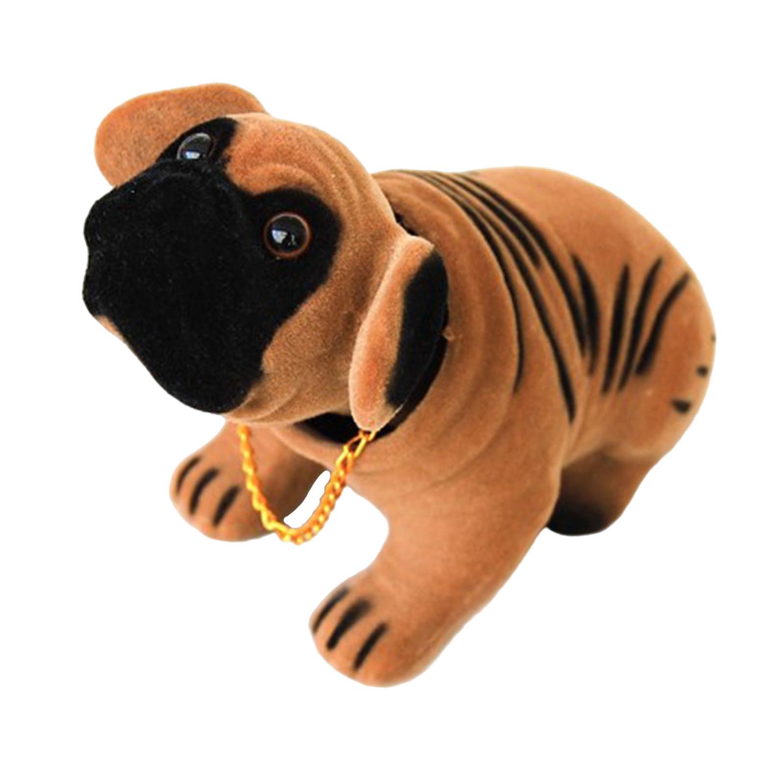 

Статуэтка собаки с качающейся головой, милый подарок на новоселье, забавный креативный автоаксессуар, декоративное украшение для приборной панели автомобиля, скульптура коричневый