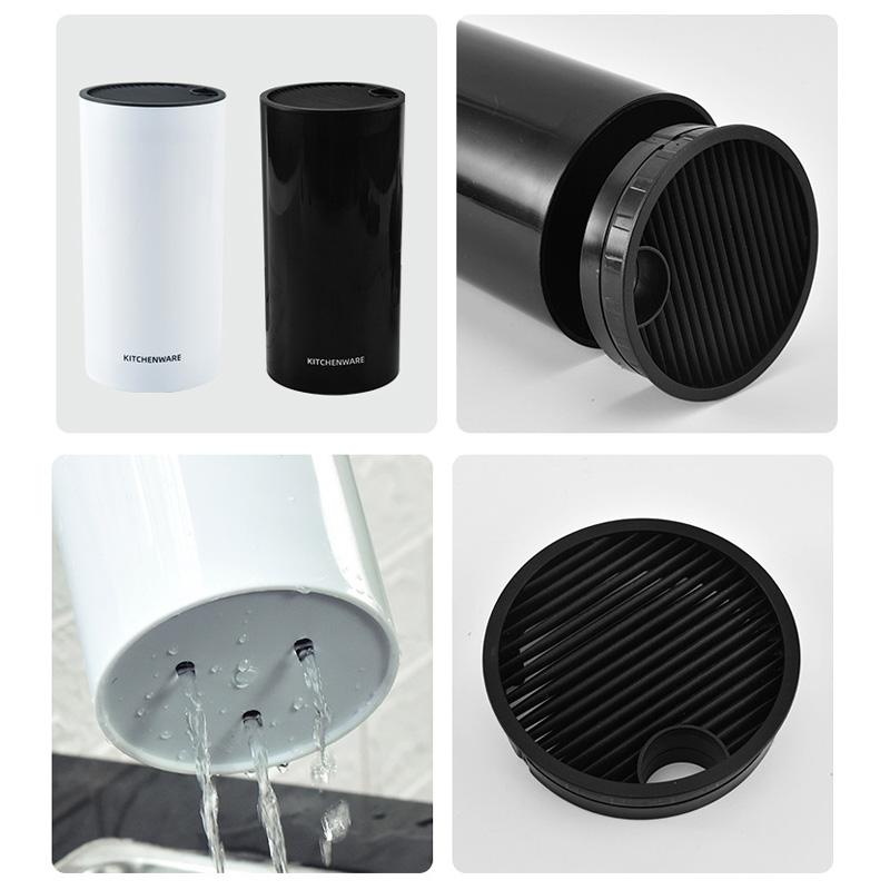 1 szt. Stojak blokowy z tworzywa sztucznego, włożony do przechowywania przyborów kuchennych, narzędzi, organizera, uchwytu na nóż