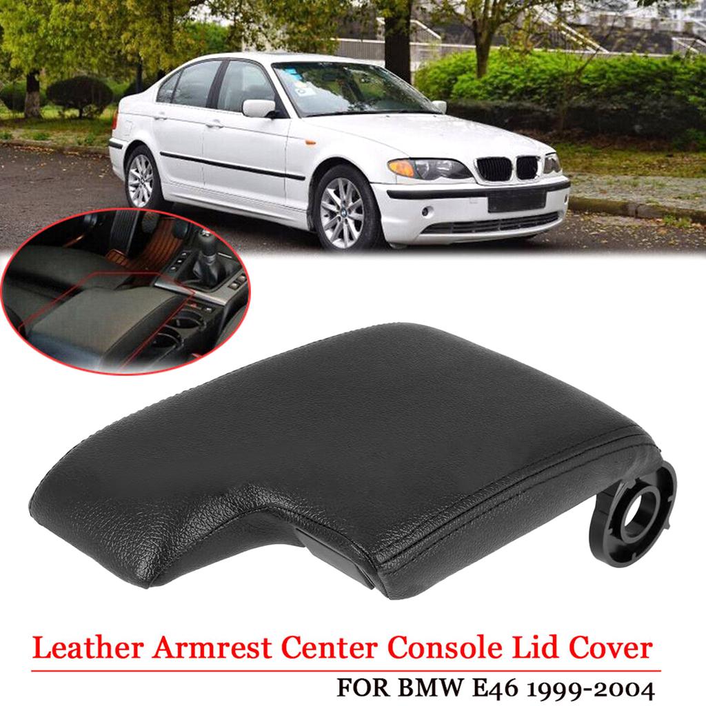 High-performance Armrest Center Console Lid Cover Leather Synthetic Replacement Suitable for E46 2001-2006 Durable