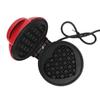 Waffle Maker Aluminium Alloy Red Round Waffle Maker Machine with Nonstick Surface for Breakfast Sandwich
