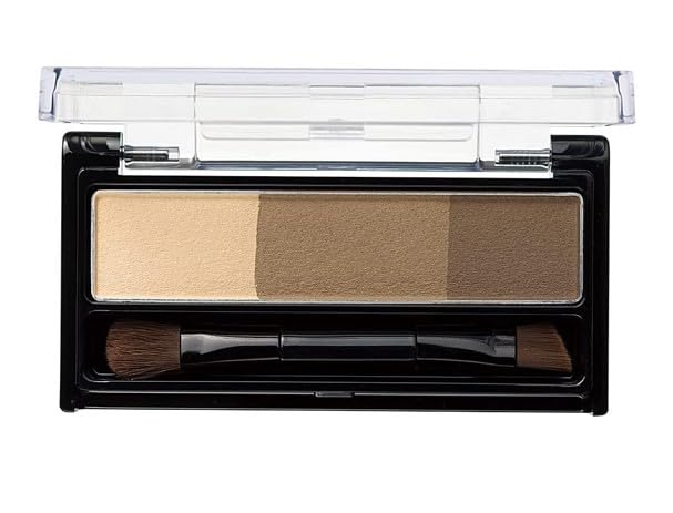 Heavy Rotation Natural Powder Eyebrow 02 Ash Brown Eyebrow Powder with Brush Powder Eyebrow Palette Set of 3 2.3g 3-Color
