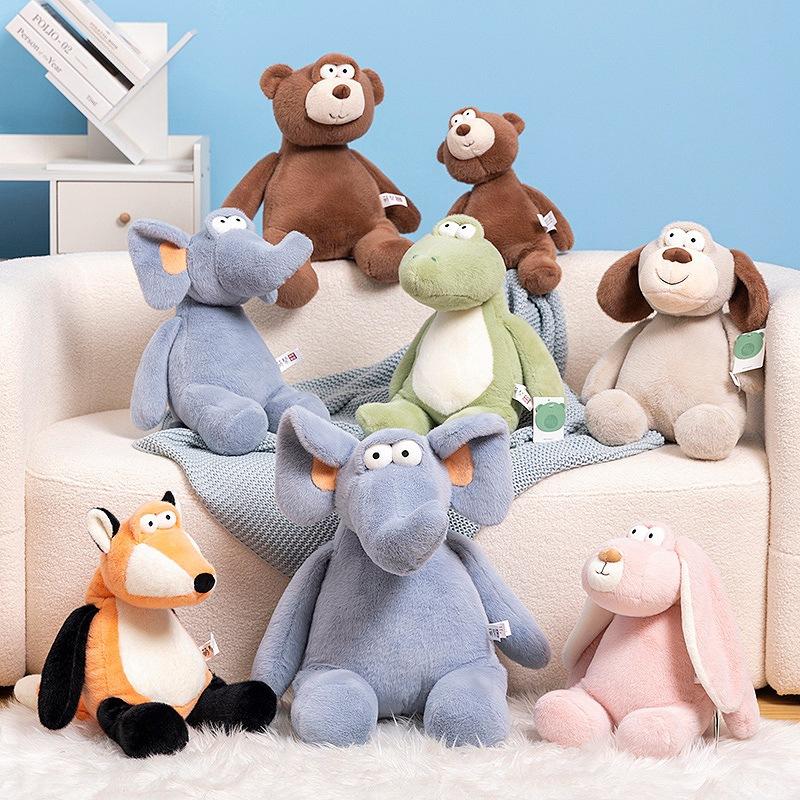 Cute Cute Bear Elephant Doll Plush Toy Fox Rabbit Crocodile Doll Children Soothing Doll