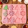 Christmas Silicone Molds Christmas Decor Flexible Silicone Easy Release Candy Molds For Girls Beginner Handicraft Lovers Candy