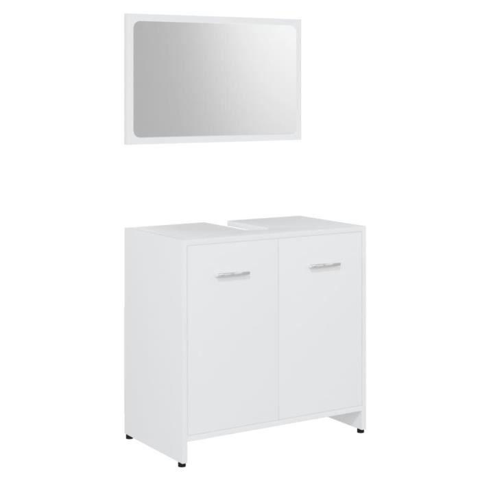 VidaXL Bathroom Furniture Set 4 Pcs White Chipboard