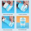 12 Oz Collapsible Silicone Cups with Lid 350ml 500ml Portable Reusable Travel Coffee Mug for Camping Hiking Outdoor
