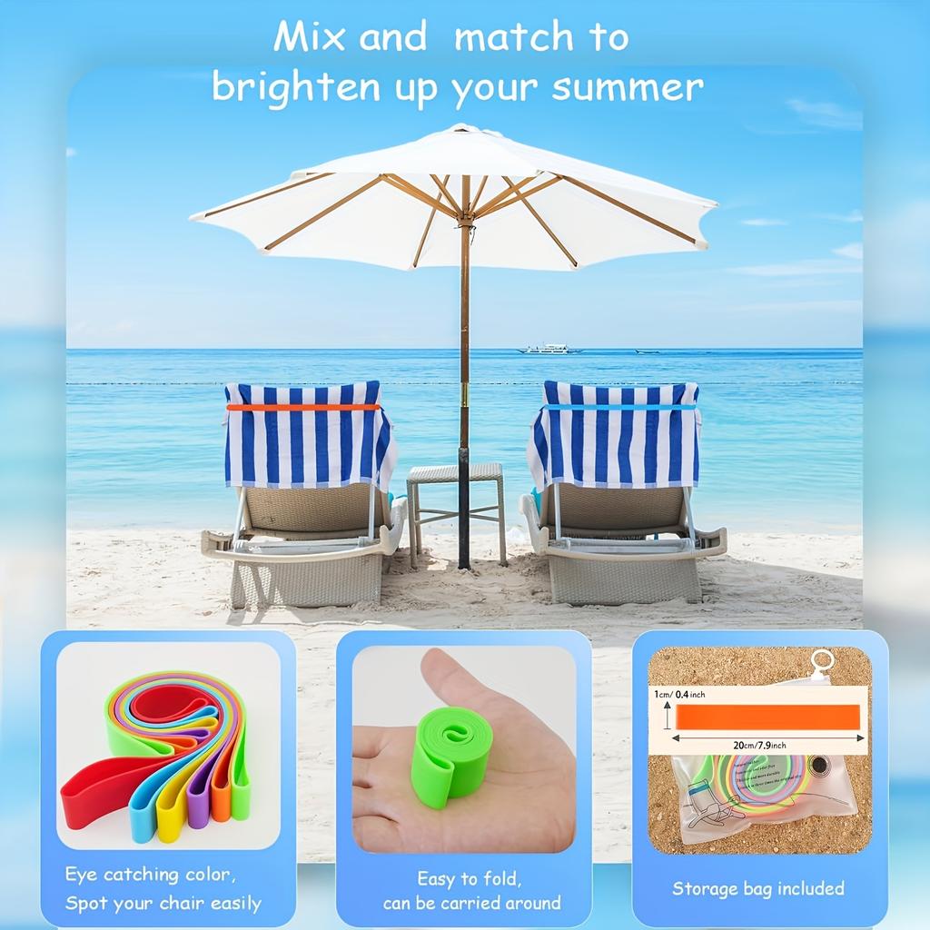 3Pcs Beach Pool Chair Towel Clips, Nylon Straps for Towel Bag Tag Cup Holder, Wind Proof Cruise Essential for Women