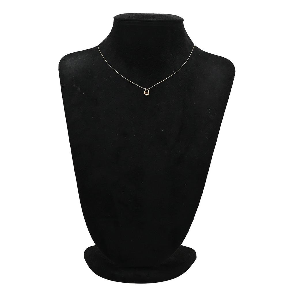 NON BRAND - Garnet U-shaped PendantNecklace K10/garnet Array