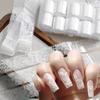 Lace Design Nail Foils Stripe Pattern Black White Nail Art Stickers Leopard Print Sequin Effect Nail Decals Nail Decoration