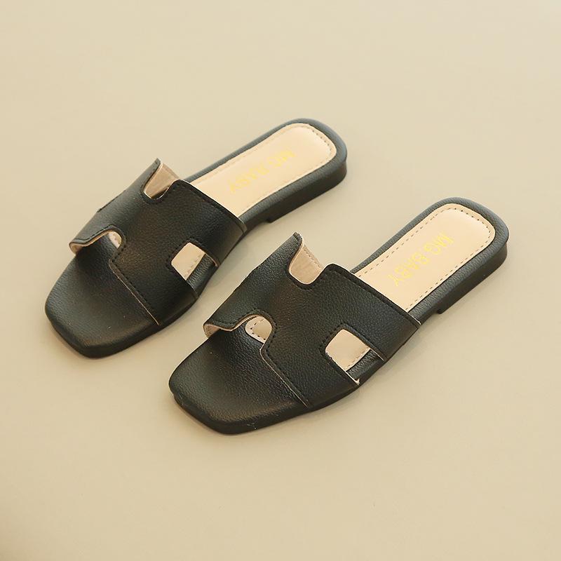 

Сандалии для девочек цвета конфет, лето 2024 г.: Детские тапочки в корейском стиле с мягкой подошвой 33 чёрный