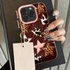 HOT Luxury Ins Colored Star Leopard Lichee Leather Phone Case For iPhone 17 16 15 14 13 12 11 Air Pro Max Plus X XR XSMax