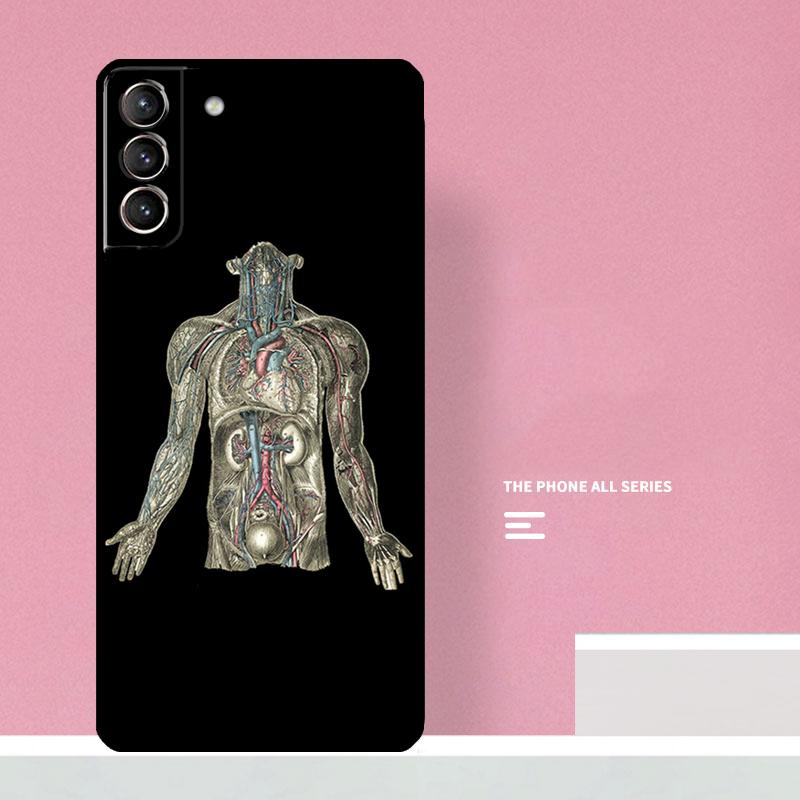 Human Anatomy Phone Case For Samsung Galaxy S26 S25 S24 S20 S21 S22 S23 Ultra S10 Plus S25 FE Cover Coque